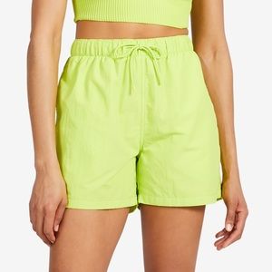 Lime Pop Lined Nylon Shorts Womens M NWT